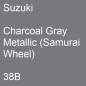 Preview: Suzuki, Charcoal Gray Metallic (Samurai Wheel), 38B.